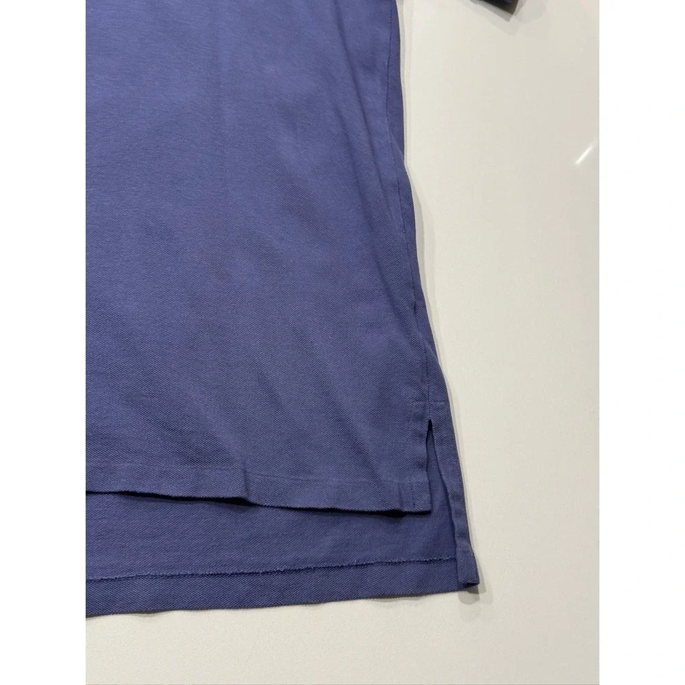 Polo Ralph Lauren Iconic Mesh Polo Shirt 2XLT Blue Cotton Red Logo